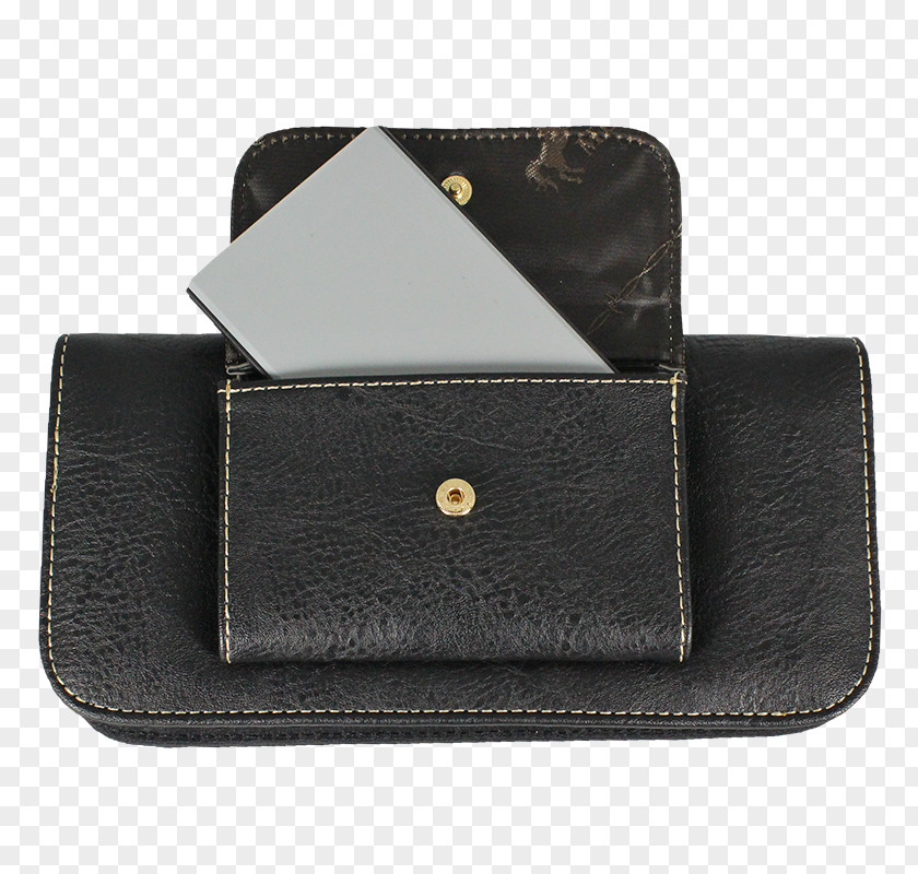 Wallet Battery Charger Leather Coin Purse IPhone PNG