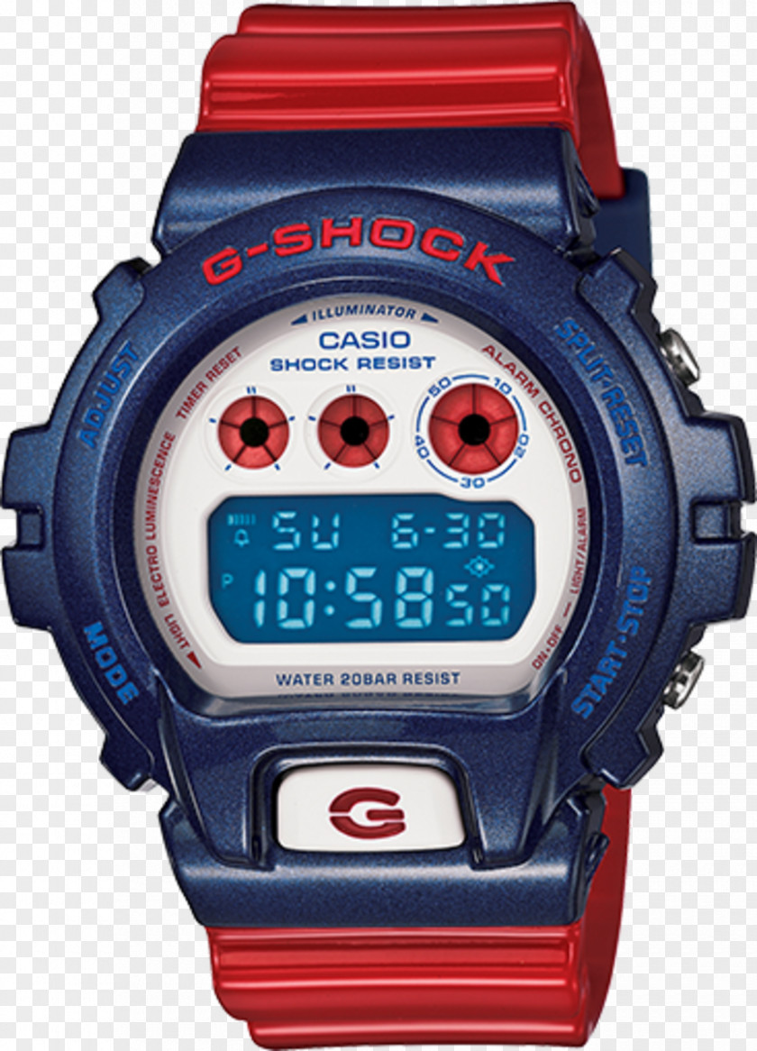 Watch G-Shock Casio Water Resistant Mark Red PNG
