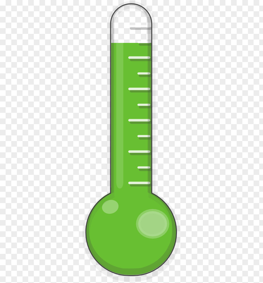 Weather Thermometer Green Clip Art PNG