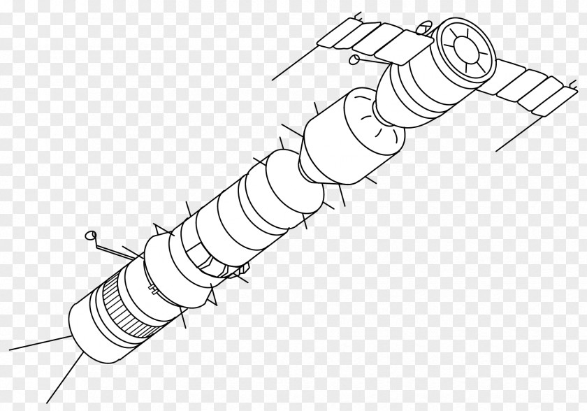 Drawing Soyuz Programme 7K-OK Soyuz-A Spacecraft PNG