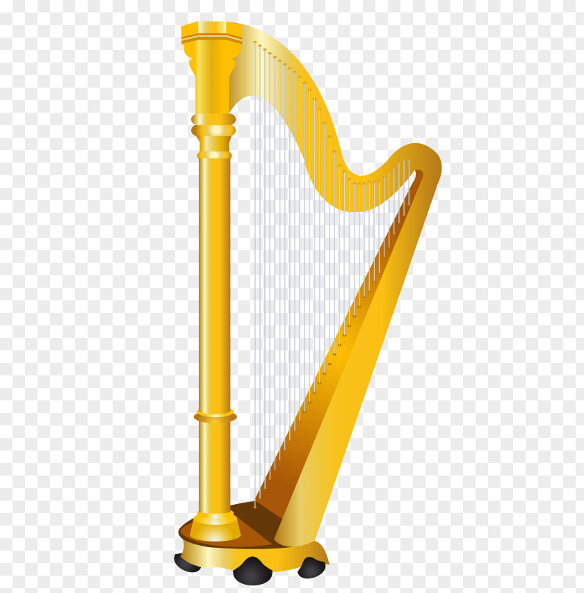 Harp Clip Art Vector Graphics Musical Instruments PNG
