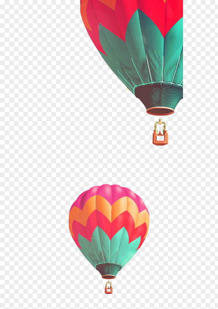 Hot Air Balloon Tourism Wallpaper PNG