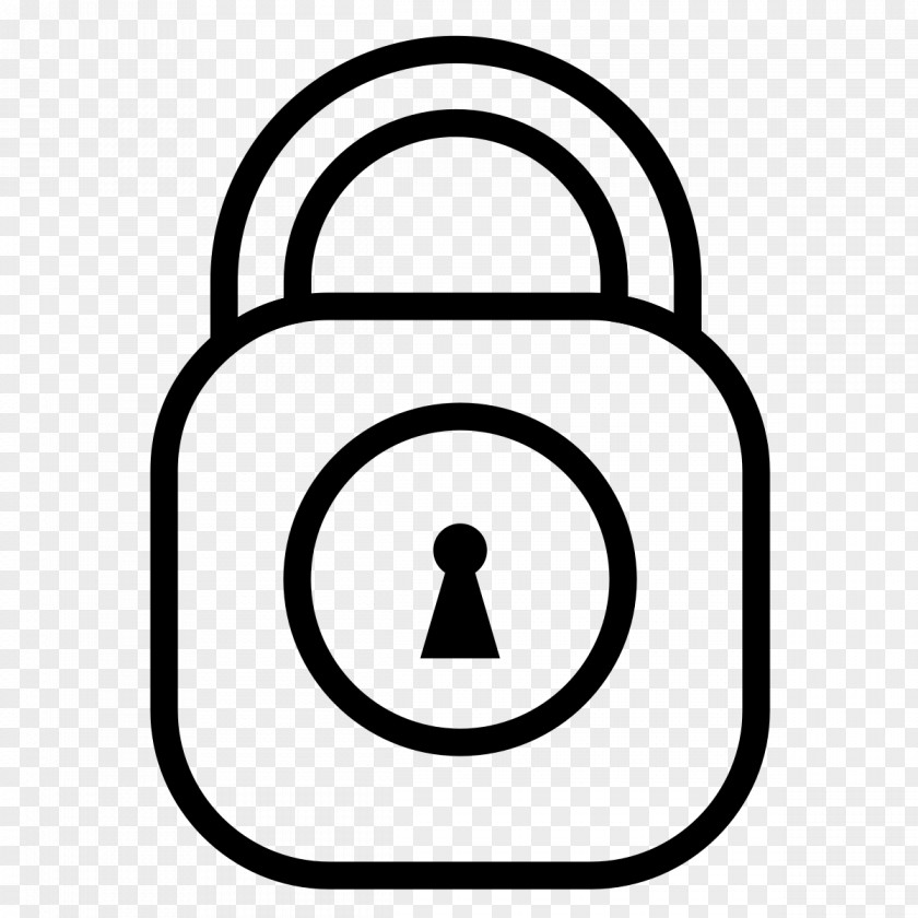 Padlock Line Clip Art PNG