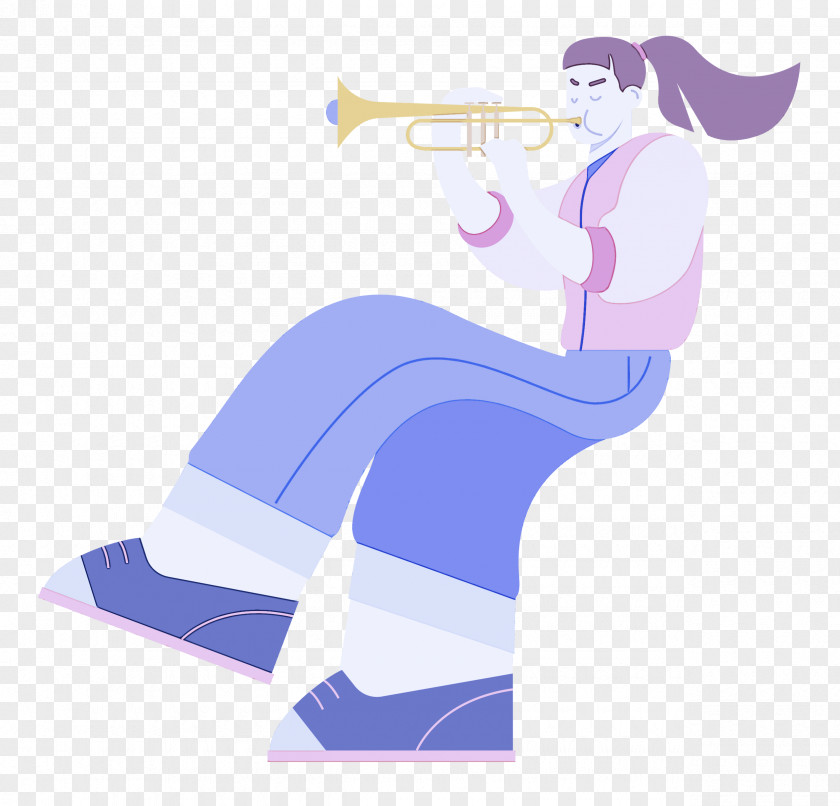 Playing The Trumpet Music PNG