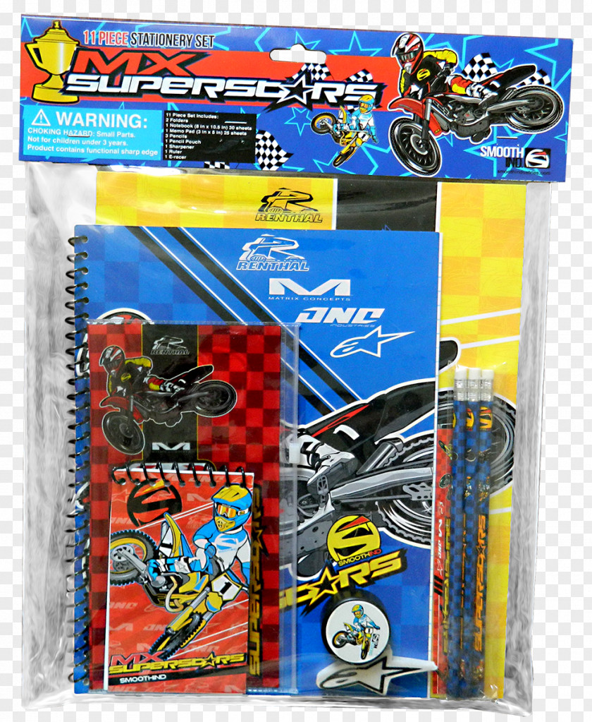 Stationery Set Smooth Industries Dirt Bike Industry School Supplies PNG