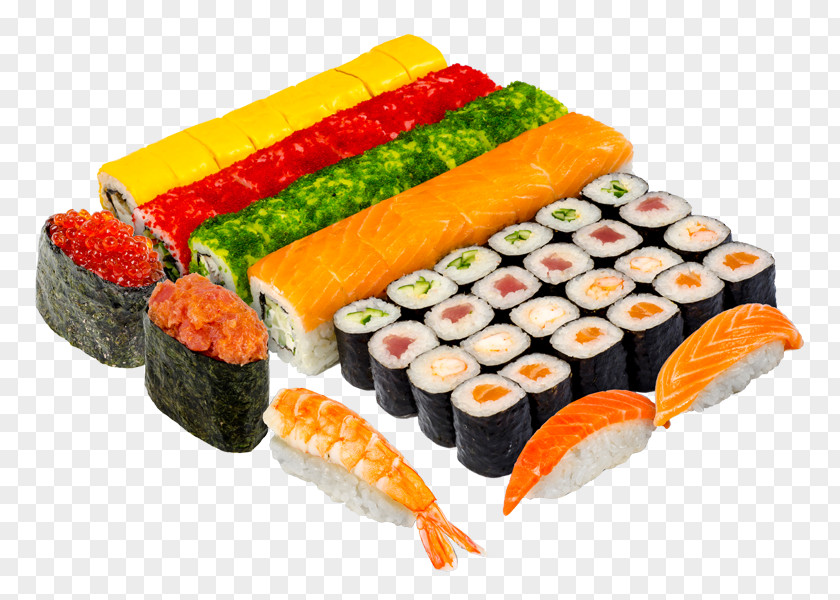 Sushi California Roll Makizushi Gimbap Japanese Cuisine PNG