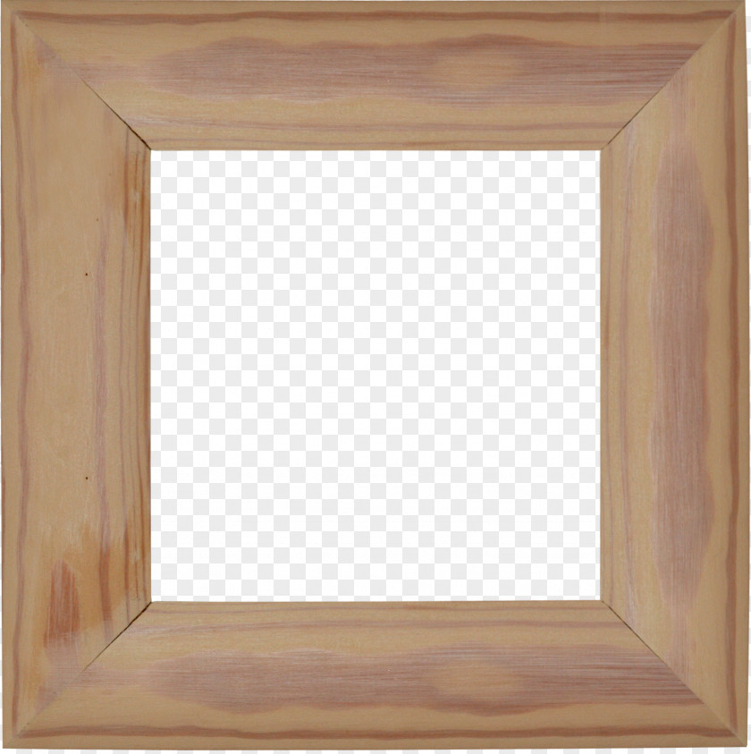 Brown Frame Wood Stain Hardwood Square Angle Picture PNG
