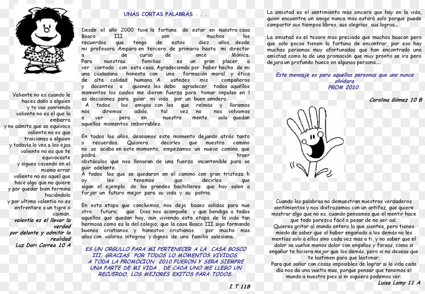Line Paper Animal Mafalda Font PNG