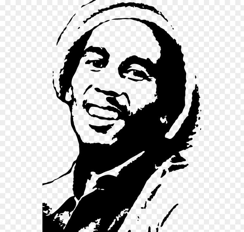 Bob Marley Wall Decal Sticker Stencil Silhouette PNG