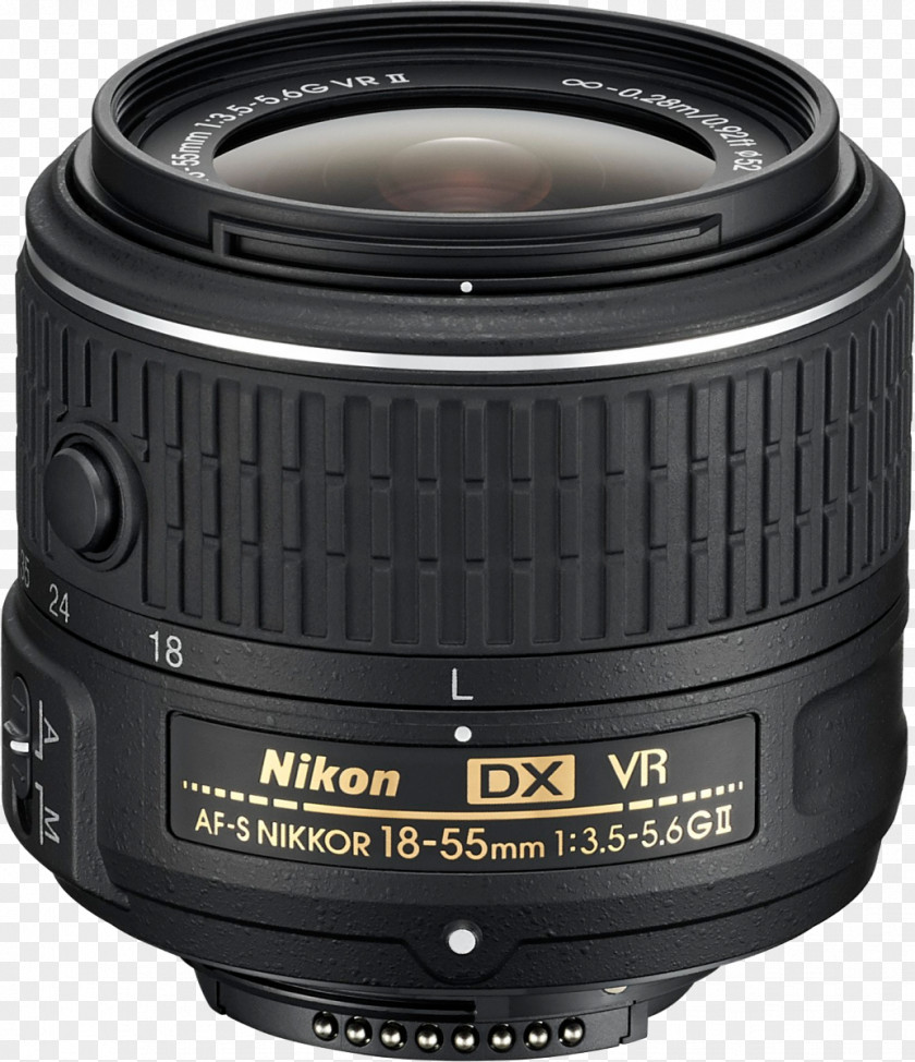 Camera Nikon AF-S DX Zoom-Nikkor 18-55mm F/3.5-5.6G Nikkor 35mm F/1.8G DX-Nikkor VR II PNG