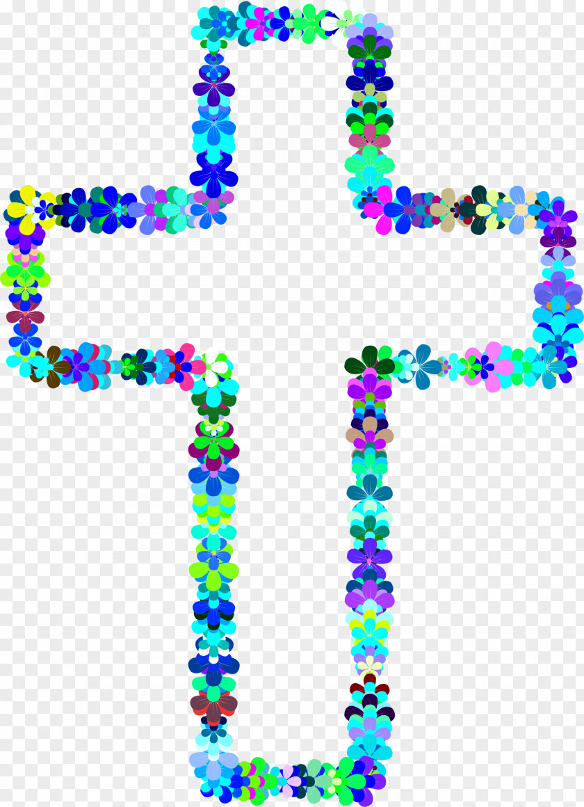 Christian Cross Line Art Clip PNG