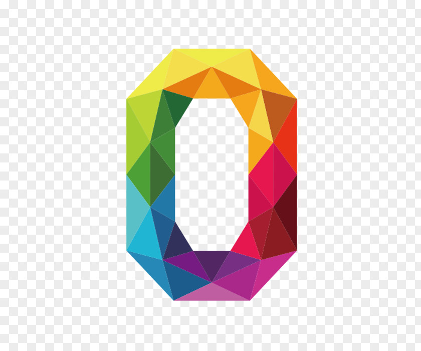 Colorful Letters O Number 0 Clip Art PNG