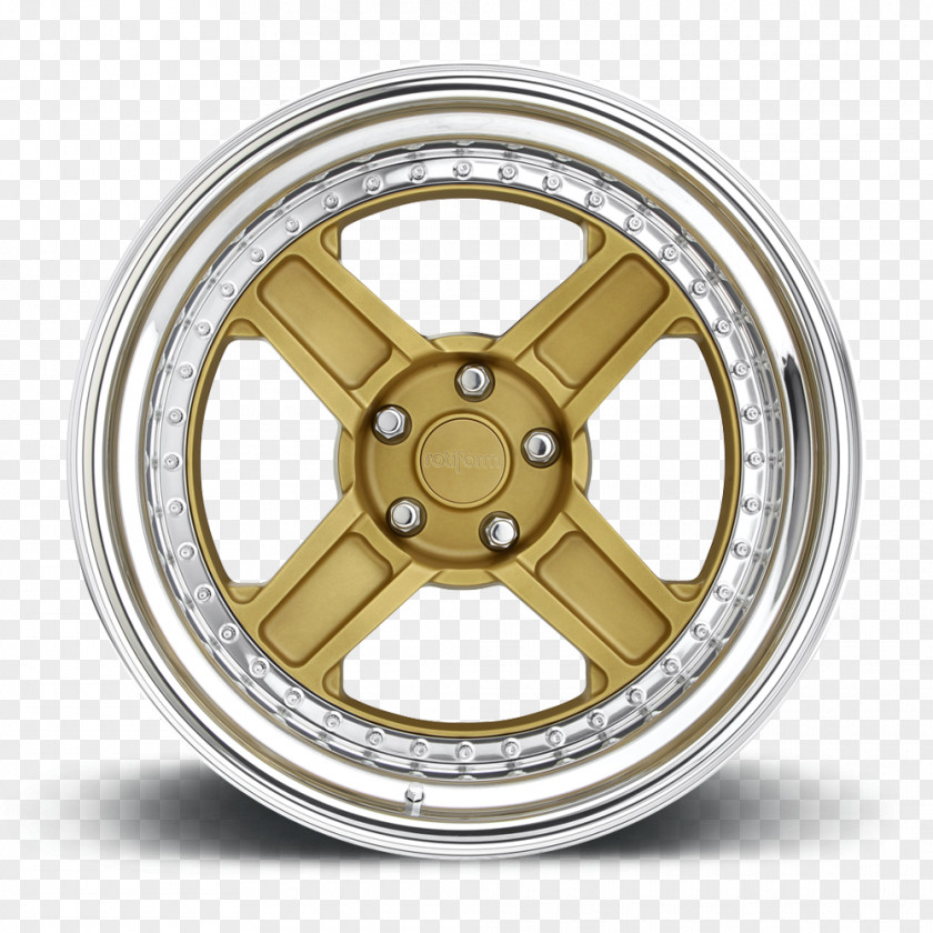 Continental Gold Alloy Wheel Rim Forging Car PNG