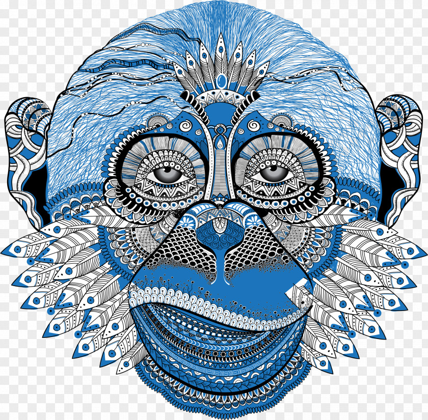 Monkey New Year's Eve Ape Clip Art PNG