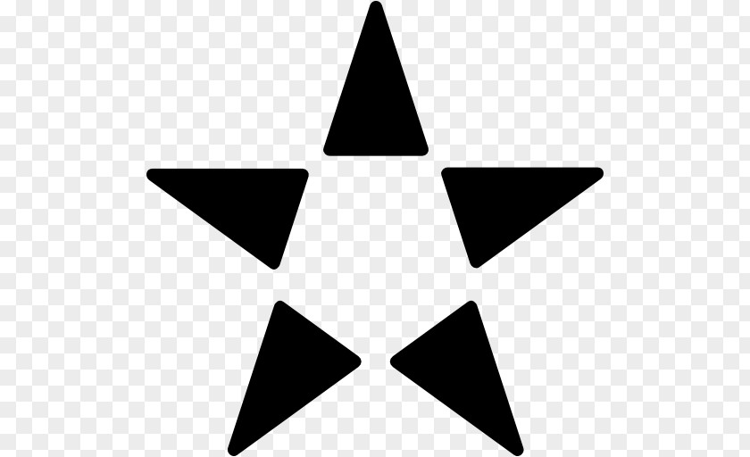 Star Point Triangle Shape PNG