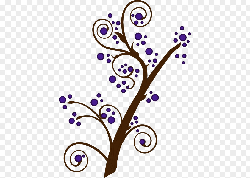 Brown Branch Tree Blossom Clip Art PNG
