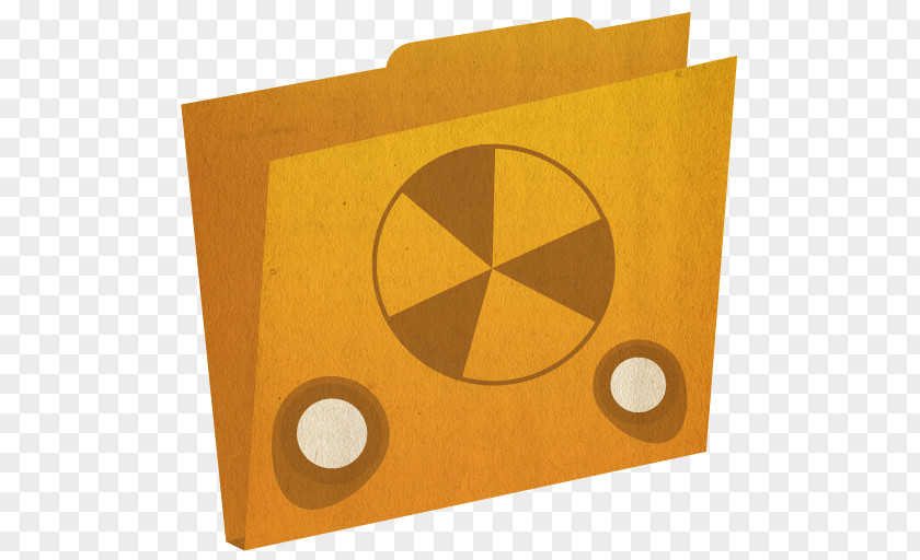 Folder Square Angle Symbol Yellow PNG