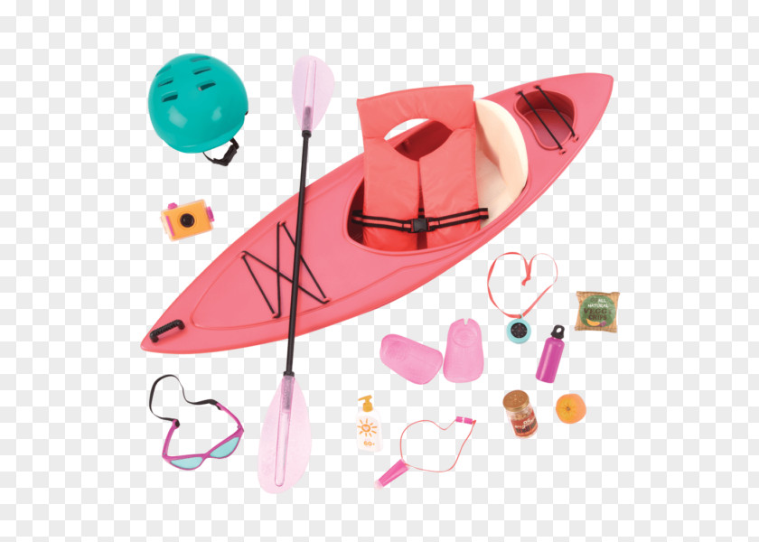Doll Our Generation Kayak Adventure Set Rowboat Accessory American Girl PNG