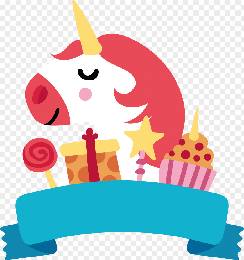 Happy Birthday Poster To You Unicorn Clip Art PNG