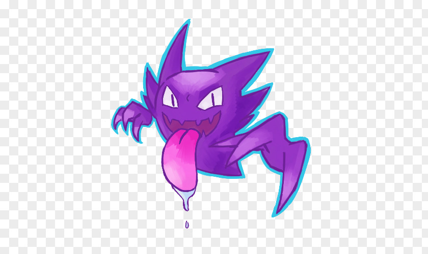 Haunter Gengar Gastly Pokémon Art PNG