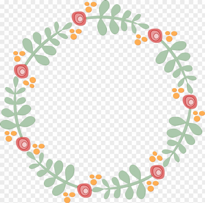 Plant Leaf Christmas Wreath Drawing PNG