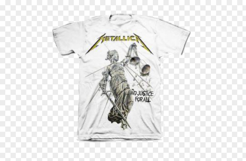 T-shirt Metallica ...And Justice For All Thrash Metal Heavy PNG