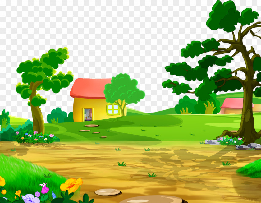 2017 Cartoon Tree House Road Drawing PNG