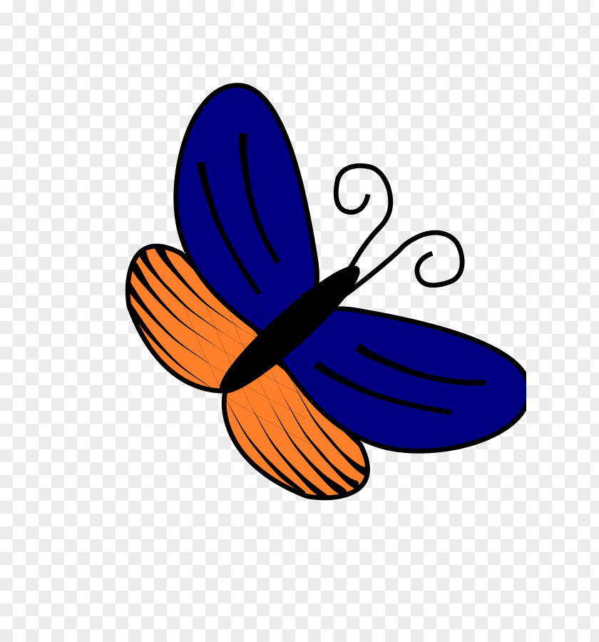 Blue Butterfly Pictures Orange Clip Art PNG