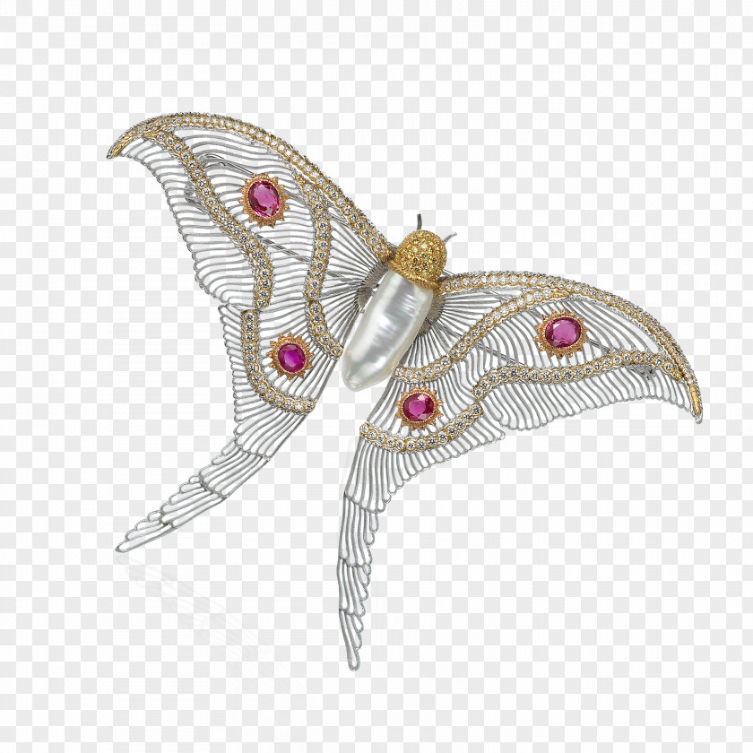 Butterfly Aestheticism Brooch Jewellery Buccellati Gold Ring PNG