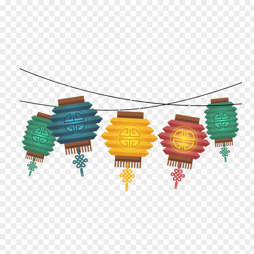 Mid-Autumn Festival Festive Lantern Material Pattern PNG