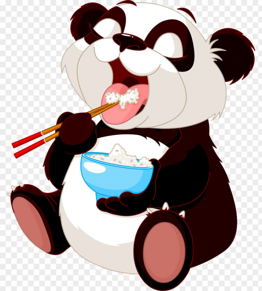 Panda Giant Chinese Cuisine Eating Clip Art PNG