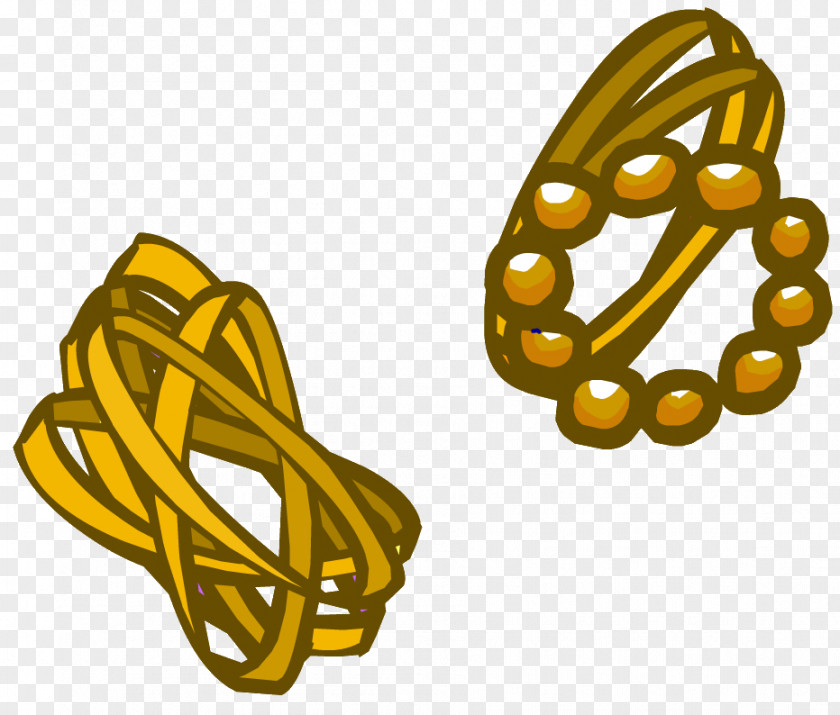 Penguin Club Wikia Bracelet Gold PNG