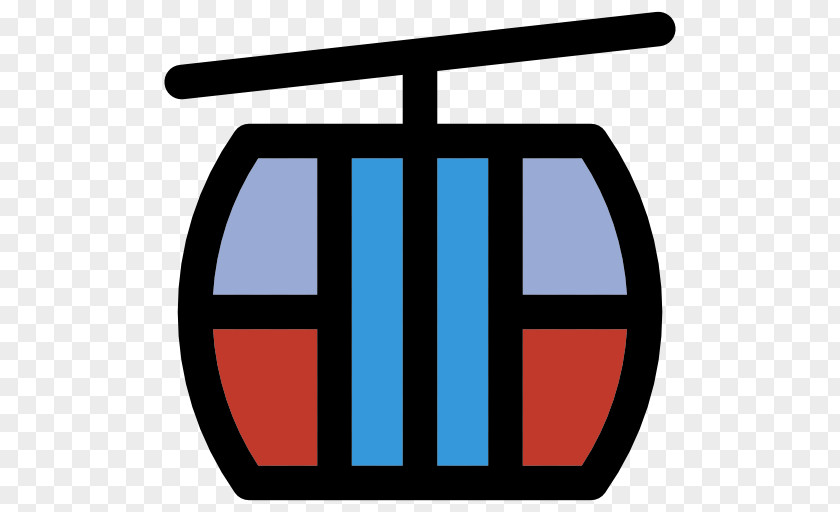 Cartoon Cable Car Cabin Icon PNG