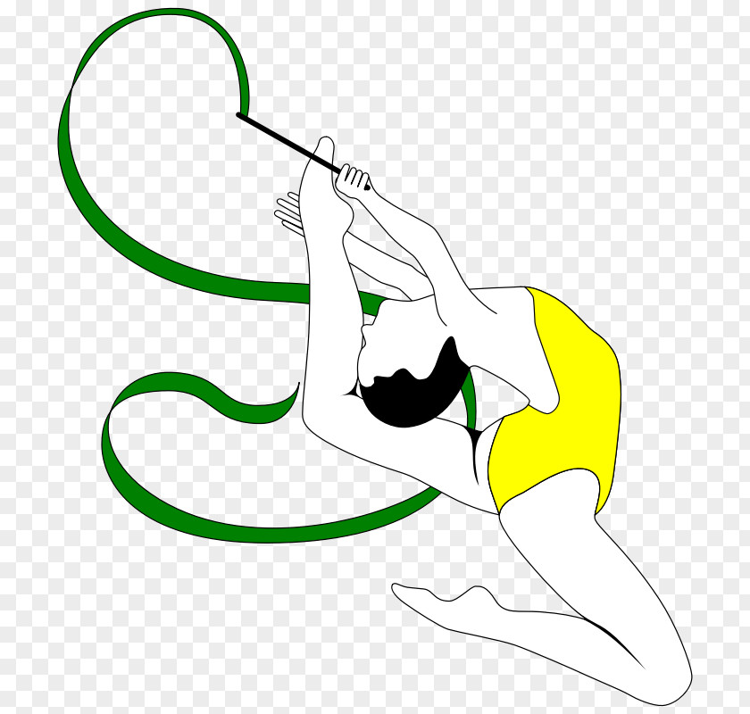 Picture Of Gymnastics Rhythmic Ribbon Clip Art PNG