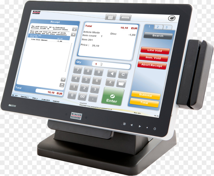 Pos Terminal Diebold Nixdorf Wincor Touchscreen Computer Monitors Point Of Sale PNG