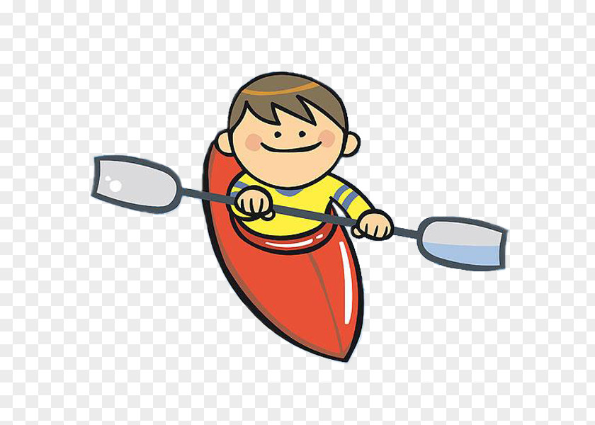 Rowing Boy Canoeing Boat Clip Art PNG