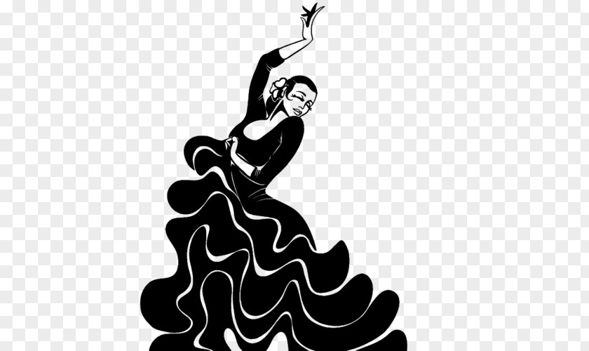 Silhouette Flamenco Dancer Drawing Dance Party PNG