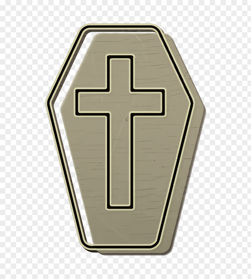 Metal Cross Coffin Icon Dead PNG