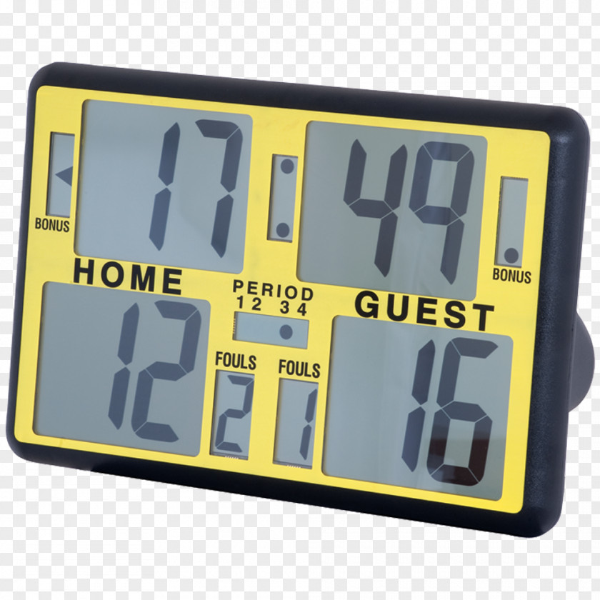 Scoreboard Liquid-crystal Display Device Digital Clock Electronics PNG