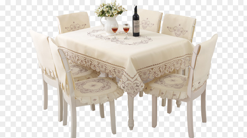 Table Tablecloth Chair Icon PNG
