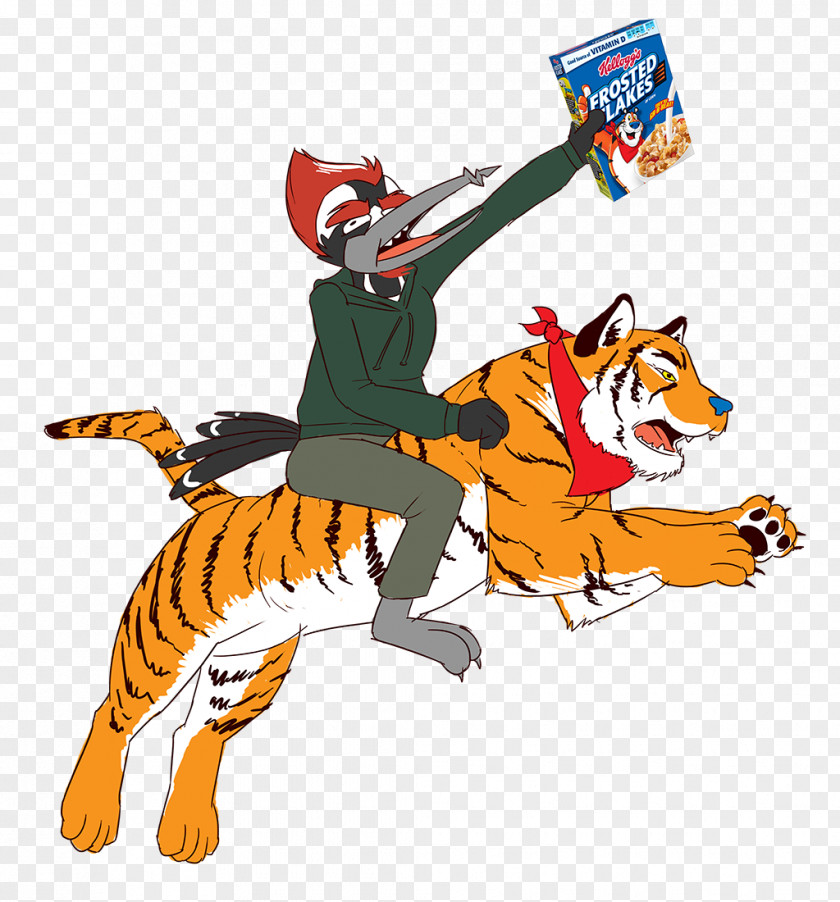 Tiger Cat Character Clip Art PNG