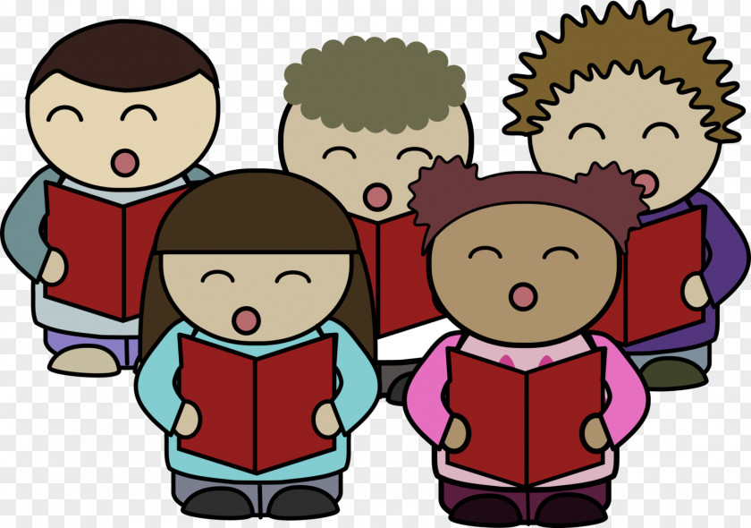Young Reader Cliparts Childrens Choir Singing Clip Art PNG