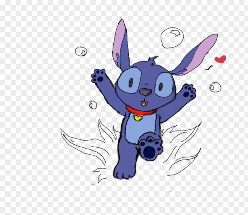 Disney Stitch Rabbit Fan Art Drawing PNG