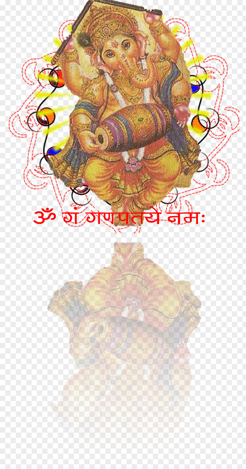 Ganesha Cartoon Organism Font PNG