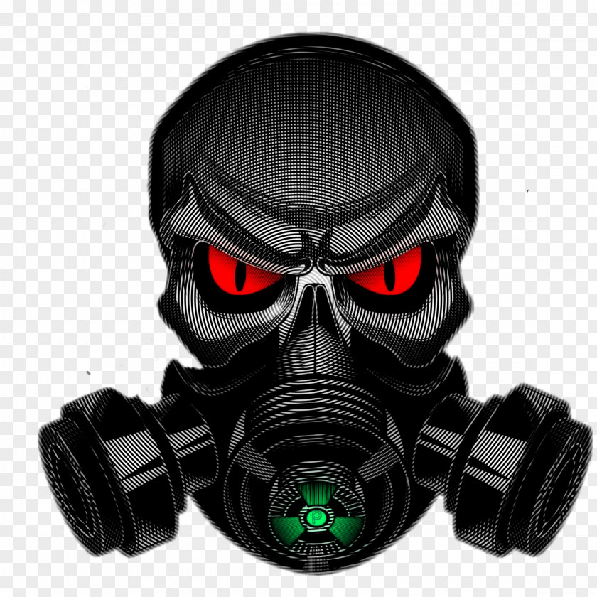 Gas Mask Skull Face Image PNG