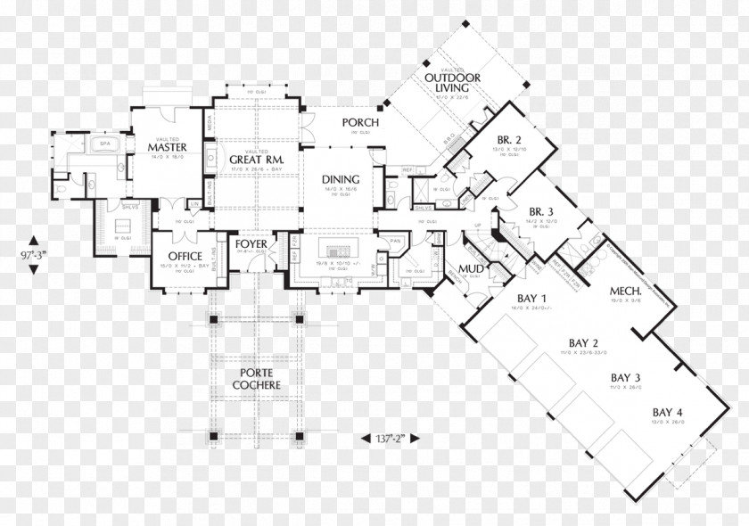 House Arrangement Floor Plan PNG
