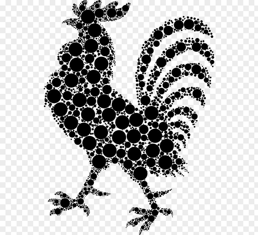 Rooster Silhouette Sticker Clip Art PNG