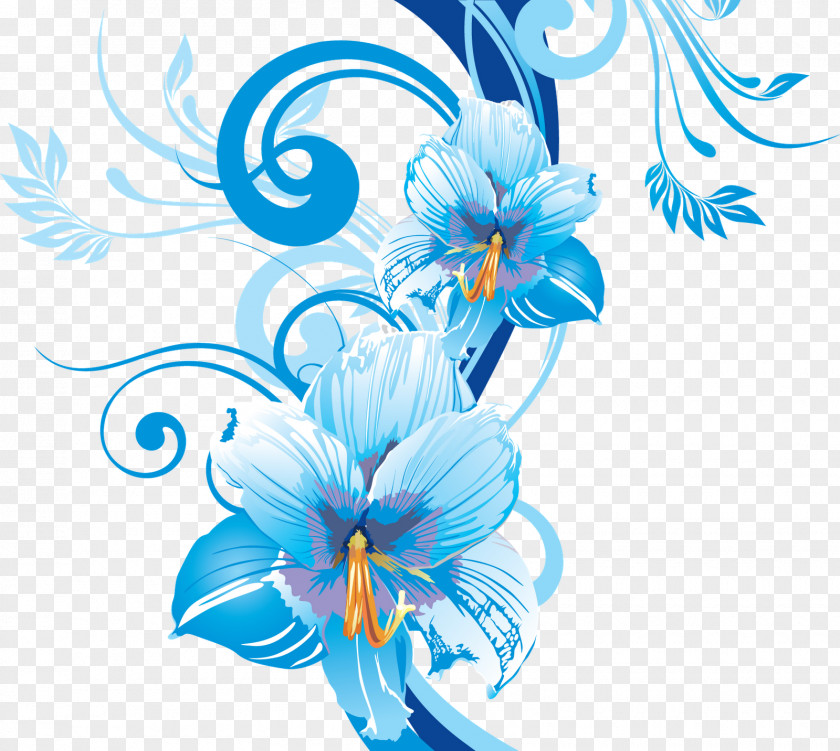 Blue Flower Desktop Wallpaper Drawing PNG
