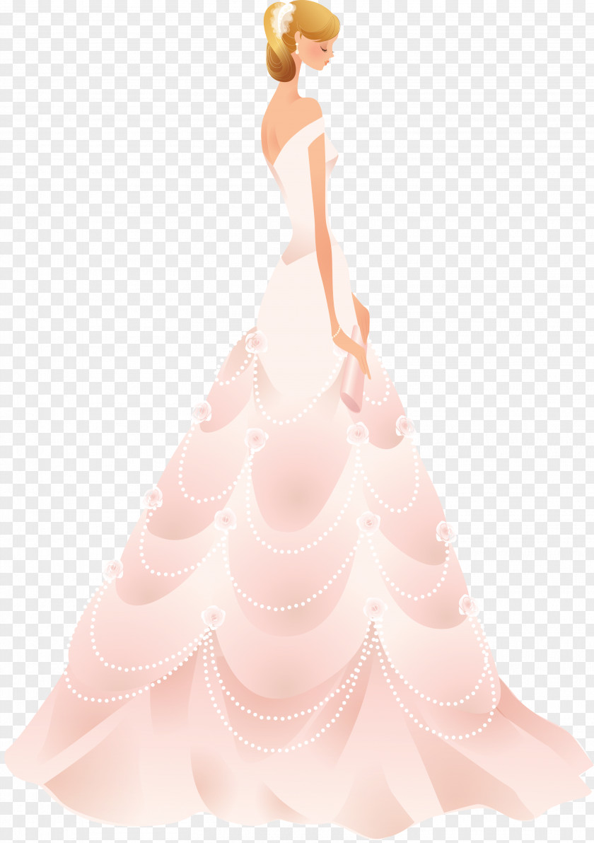 Bride Paper Dress Idea Gift PNG