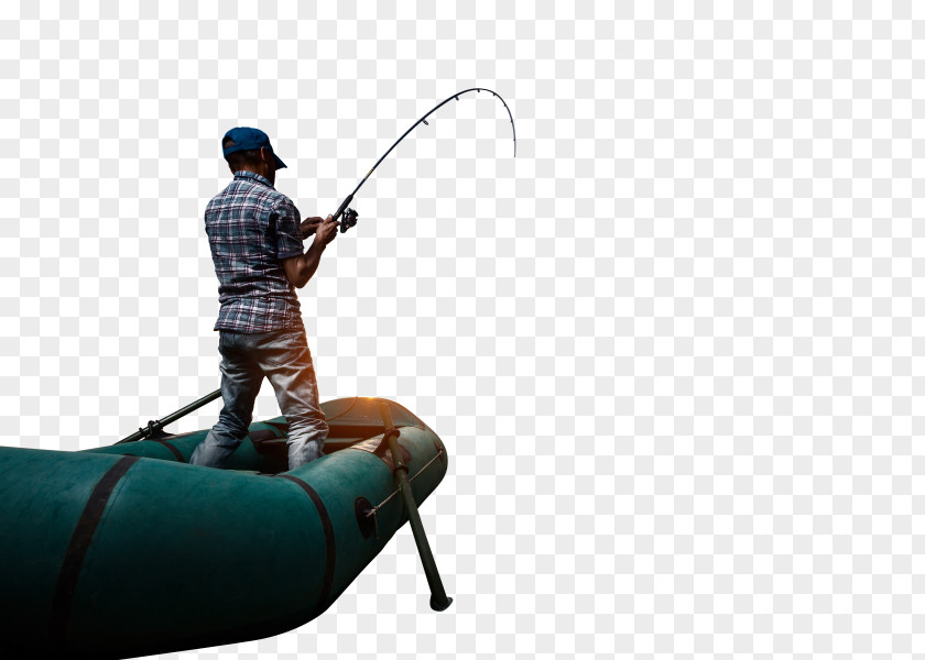 Fishing Man Rod Angling Lure PNG